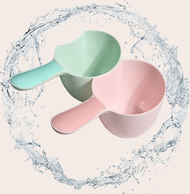 Plastik Dengan Gagang Portable Bath Shampoo Bilas Cangkir Untuk Mencuci Rambut Bayi