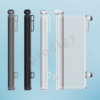 120 Inch Mesh Keamanan Gerbang retractable Tidak ada pengeboran multi arah Pintu keamanan yang bisa dilepas Gerbang