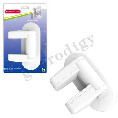 DB002 Easy Lock Lever Door Handle Produk Keselamatan Bayi Warna Putih