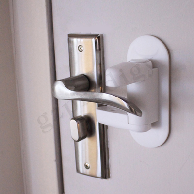 DB002 Easy Lock Lever Door Handle Produk Keselamatan Bayi Warna Putih