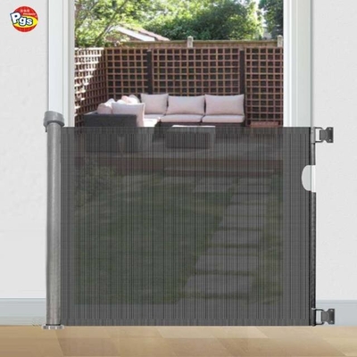 Prodigy Printable Mesh Retractable Baby Gate 71 Inch Bahan paduan Alu