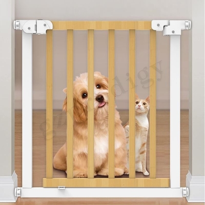 Dapat Diperpanjang Tanpa Pengeboran White Baby Metal Gate Multiscene Extra Wide Auto Close