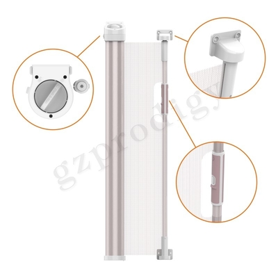 Retractable Mesh Baby Safety Gates Bingkai Aluminium Untuk Lorong