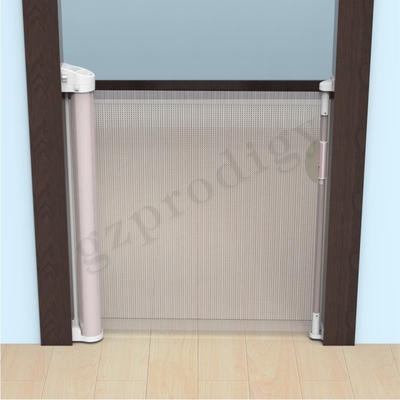 Retractable Mesh Baby Safety Gates Bingkai Aluminium Untuk Lorong