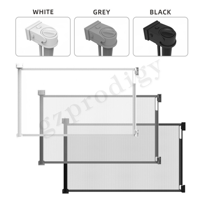 Roll Up Removable Retractable Mesh Dog Gate, Gerbang Penjaga Pet Mesh yang Dapat Diperpanjang