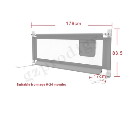 1.8m Mesh Bed Safety Guard, Bumper Tempat Tidur Balita Multifungsi