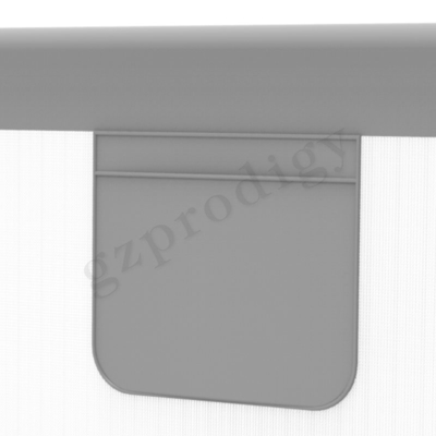 Lipat Mesh Bed Safety Barrier Tahan Abrasi Panjang Portabel 2.2m