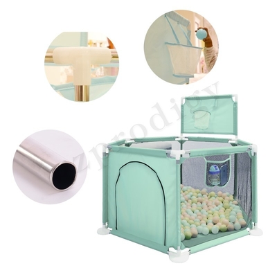 Lipat Multicolor Portable Baby Playard Fence Bahan Kain Oxford