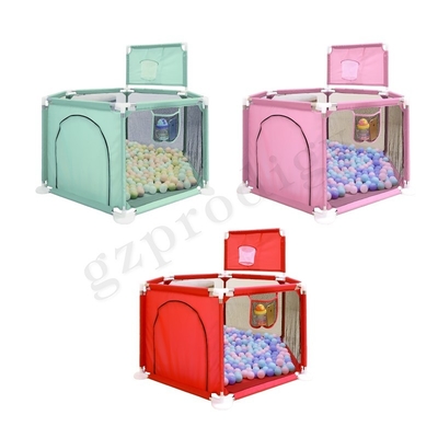 Lipat Multicolor Portable Baby Playard Fence Bahan Kain Oxford