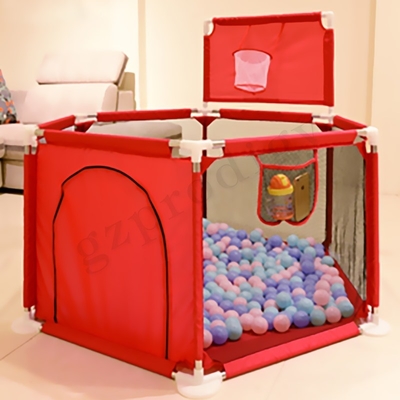 Lipat Multicolor Portable Baby Playard Fence Bahan Kain Oxford