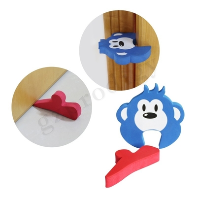 Penjual Hot Non-slip Multiscene Child Proof Door Stopper, Anti Abrasion Kartun Penjaga Pinch