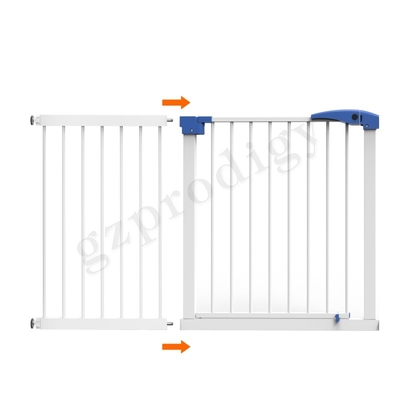 Serbaguna ABS Extendable Baby Metal Gate Lebar 17&quot; Warna Hitam Putih