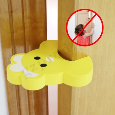 Stopper Pintu Pinch Guard Jari Kokoh Lembut Pengaman Anak Tidak Beracun