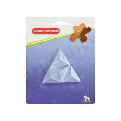 Pelindung Tepi Plastik PVC yang Dapat Dilepas 33x33x20mm Untuk Sudut Meja