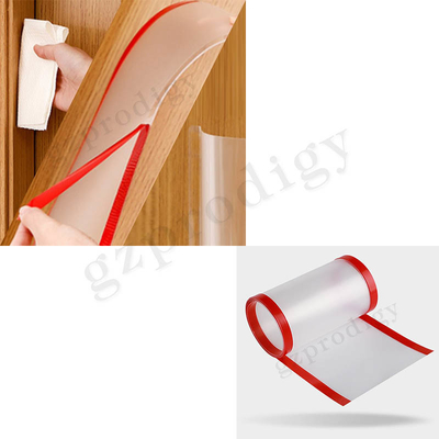 Transparan PP Door Finger Pinch Guard Protector Tidak Beracun Tahan Lama