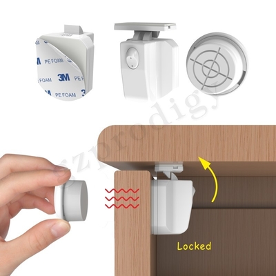Cegah Bayi Membuka Kunci Lemari Magnetik Perekat Tersembunyi