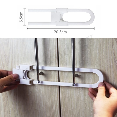 Prodigy U Bentuk Sliding Baby Safety Lock Adjustable Eco Friendly Untuk Lemari