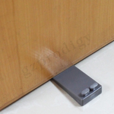 OEM Nonslip PVC Plastic Door Wedge 88x40x19mm Warna Abu-abu Gelap