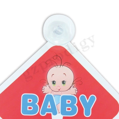 127x127mm Square Multiscene Tidak Berbau Stiker Baby On Board Yang Dapat Dilepas Untuk Keselamatan Bayi