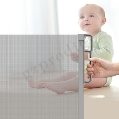 Gerbang Bayi Retractabe Rollable OEM yang Dapat Diperpanjang Luar Ruangan Untuk Tangga Anak-Anak