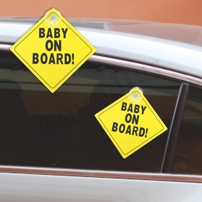 Stiker Anak Di Papan Tahan Air ISO9001, Tanda Mobil Pribadi Tidak Berbau yang Dipersonalisasi