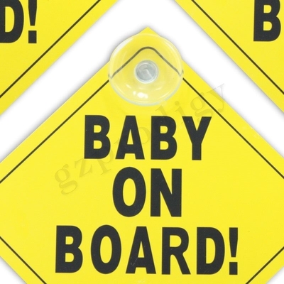 Stiker Anak Di Papan Tahan Air ISO9001, Tanda Mobil Pribadi Tidak Berbau yang Dipersonalisasi