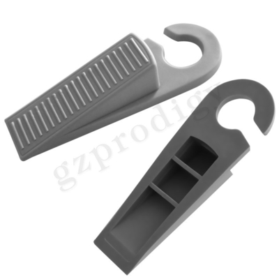 Karet Lembut Anti Abrasi Hook Type Anti Slip Plastic Door Wedge Untuk Pelindung Dinding