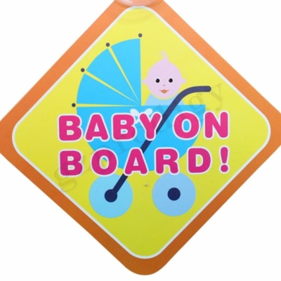 Pengaman ABS Mobil Bayi Di Papan Stiker Anti Abrasi Tidak Beracun