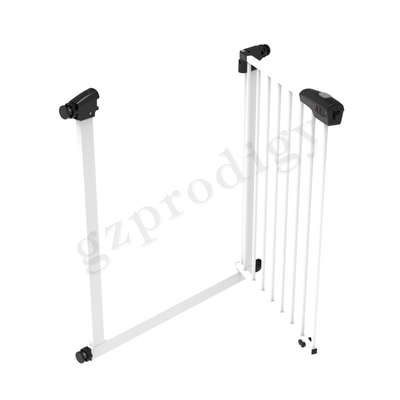 ASTM Childproof Black Metal Stair Gate, Gerbang Bayi Kokoh Untuk Tangga