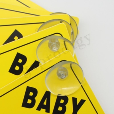 Stiker Baby On Board Tahan Air Serbaguna 135x135mm Praktis