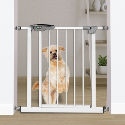 Gerbang Pengaman Bayi Logam yang Dapat Diperpanjang 72,5cm Tinggi Wall Mount Gates