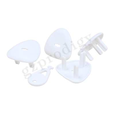 Tiga Pin Tahan Lama ABS UK Jenis Baby Safety Outlet Plug Cover Untuk Perlindungan Listrik