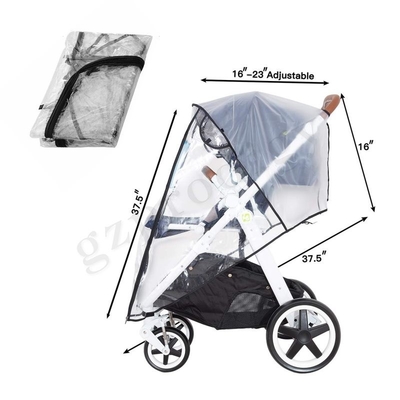 PVC Stroller Rain Cover Universal Stroller Aksesori Bayi Perjalanan Cuaca Perisai Tahan Angin Melindungi Dari Debu