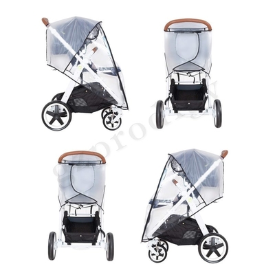 PVC Stroller Rain Cover Universal Stroller Aksesori Bayi Perjalanan Cuaca Perisai Tahan Angin Melindungi Dari Debu
