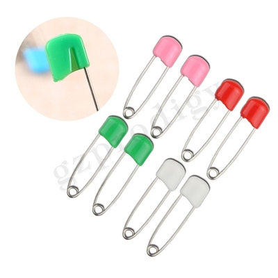 Prodigy 8 Pcs Diaper Pin Eco - Friendly Plastik Head Pin Dengan Baby Saftey Kunci Berwarna-warni
