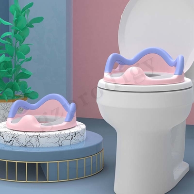 Kursi Pelatihan Toilet Bayi ABS Kokoh Warna Biru Atau Merah Muda
