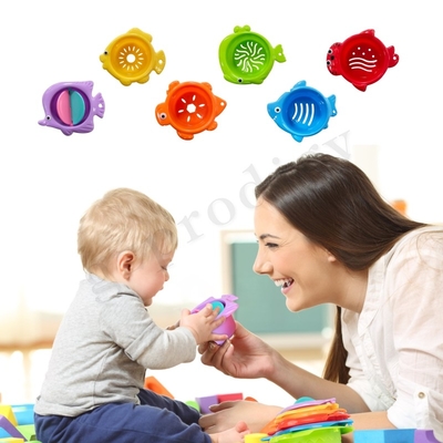 Mainan Edukasi Susun Plastik 6 Pcs Susun Produk Bayi Lainnya Stackup Floating