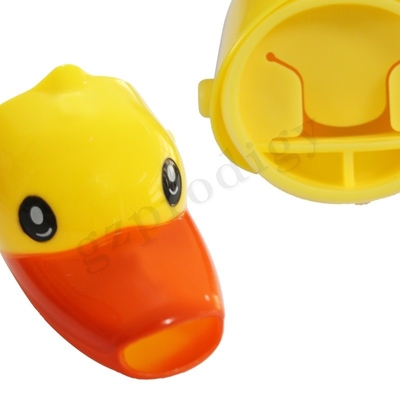 Cute Duck Shape Plastic Kids Facuet Extender Kamar Mandi Kithcen Use
