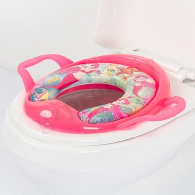 Kursi Pelatihan Baby Potty Nyaman Penutup Toilet PU Dengan Pegangan