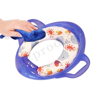 Kursi Pelatihan Baby Potty Nyaman Penutup Toilet PU Dengan Pegangan