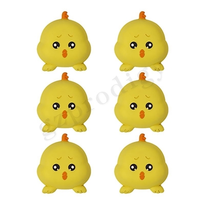 Lucu Ayam Kuning Plastik Pintu Baji Silikon Dinding Perekat Pintu Berhenti