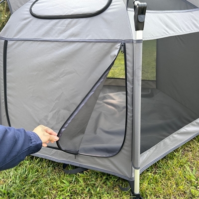 Pop Up Play Tenda Besar Lapang Orange Tahan Api Pop Up Baby Playpen