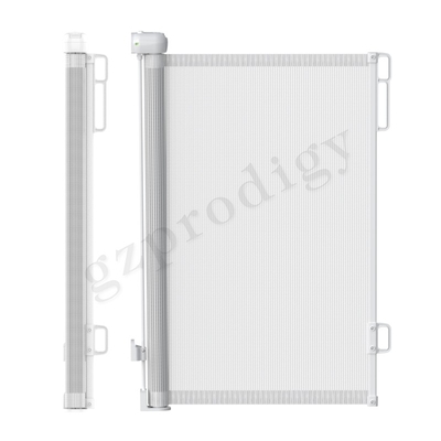 Rolling 55&quot;-71&quot; Retractable Baby Gate Multi Scene Kids Stair Fence