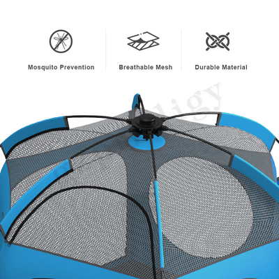 Tenda Bermain Pop Up Dalam Ruangan Lipat Halaman Bermain Bayi 162Cm Perlindungan UV Warna Abu-abu
