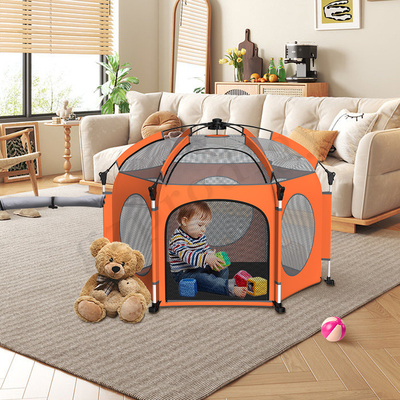 Tenda Pop Up Anak Lipat Pengaturan Detik Sistem Ganda Kunci Tenda Bermain Lipat Bayi