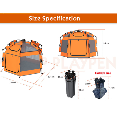Indoor Outdoor Fold Away Pop Up Play Tent Multi Scene Standar Uni Eropa