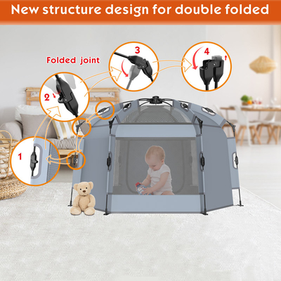 Ringan Berat Double Lock Pop Up Shop Play Tent Untuk Bayi Dan Anak-anak