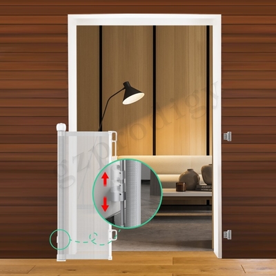 71 Inch Extra Wide Expandable Gate Outdoor Retractable Safety Gate (Pintu keamanan yang bisa ditarik keluar)
