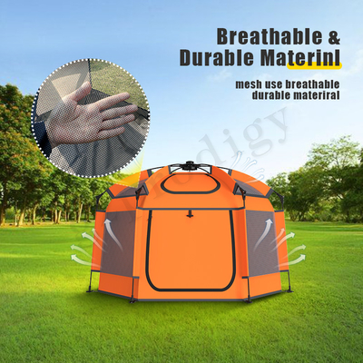 Nylon TPU Pop Up Play Tent Ruang Besar Tenda Lipat Play House