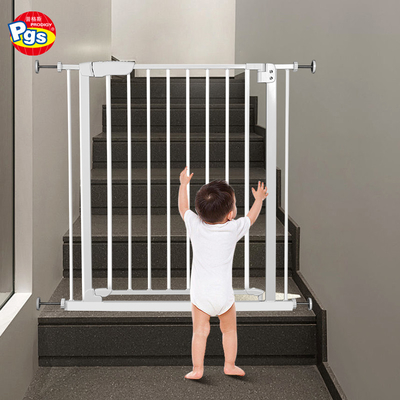 Pintu Metal Keamanan Bayi Untuk Hewan Peliharaan Tekanan Dipasang Pintu Keamanan Logam Untuk Tangga